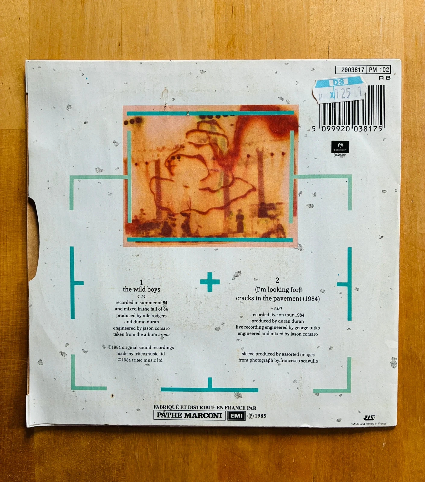 45T vinylplaat Duran Duran The Wild Boys. – photo 2